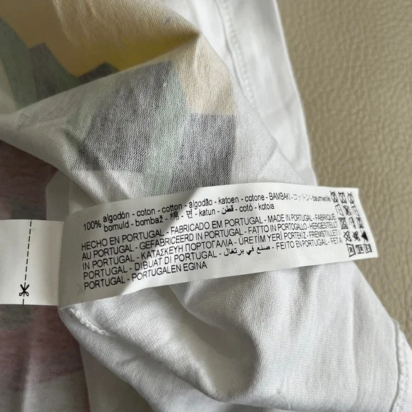 Zara Men’s Graffiti Print Short Sleeve Tee - Made in Portugal - Size L - Picture 9 of 9